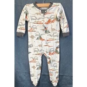 Burt's Bees Baby Boys 6-9M Dinosaur Theme One-Piece Cozy